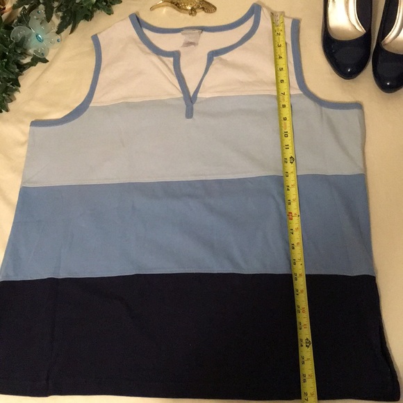 Just My Size Shades of Blue Top - Picture 6 of 8